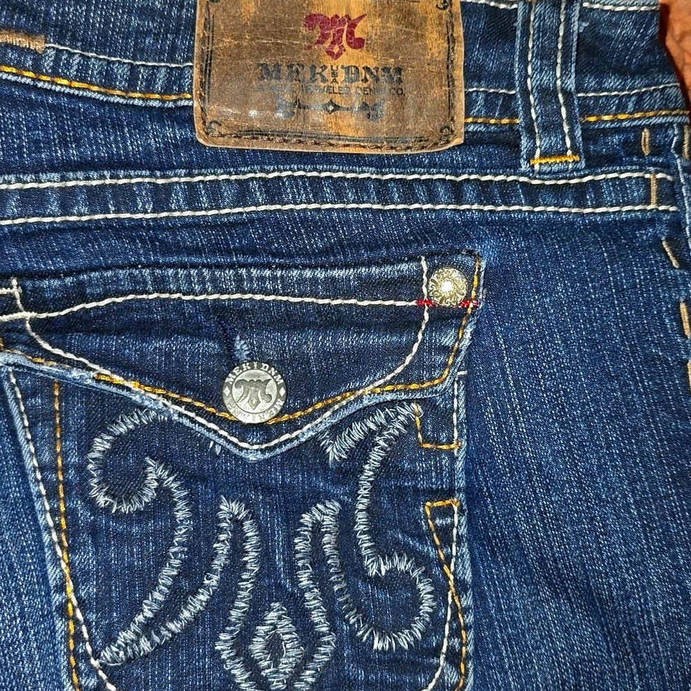 MEK USA DNM  Premium Denim Capri Jeans Sz 31 New Mazatlan